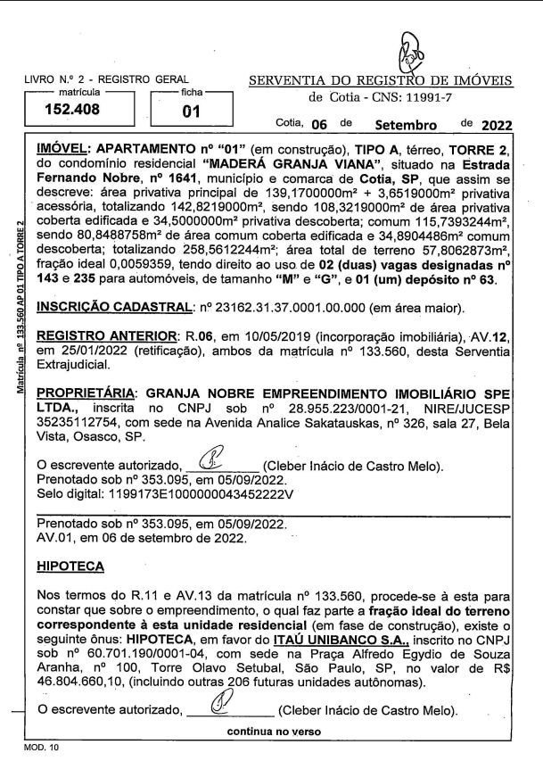 Apartamento com 3 dormitórios à venda, 139 m² por R$ 999.990,00 - Granja Viana - Cotia/SP — foto 53 de 54